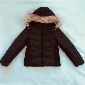 Black puffy winter jacket size XS